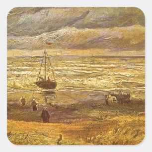 Sticker Carré Vincent van Gogh - Mer à Scheveningen