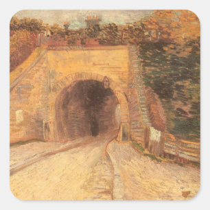 Sticker Carré Vincent van Gogh - Passerelle, Viaduc