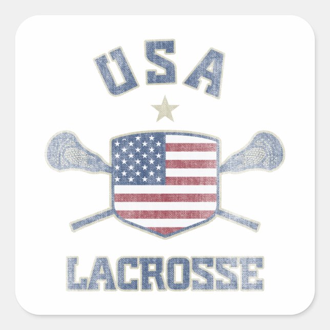Sticker Carré VINTAGE aux États-Unis (Devant)