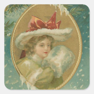 Sticker Carré Vintage Victoria