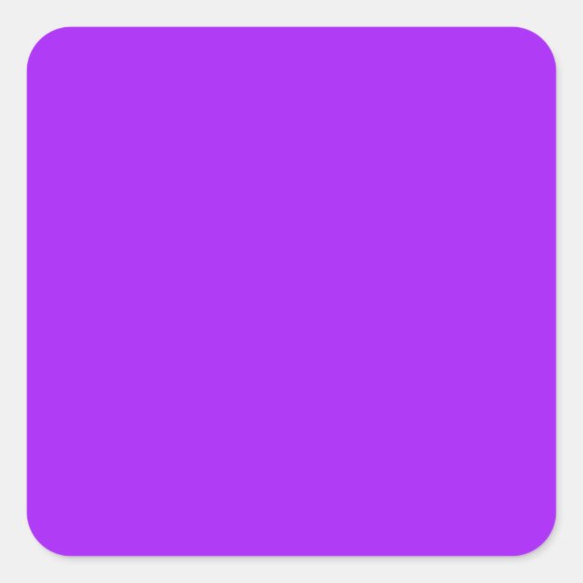 Sticker Carré Violet brillant (Devant)
