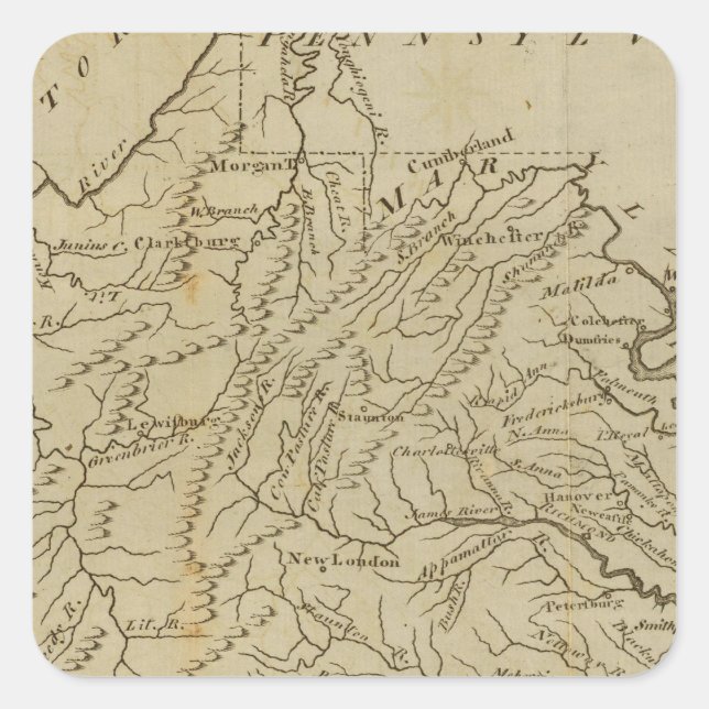 Sticker Carré Virginie 12 (Devant)