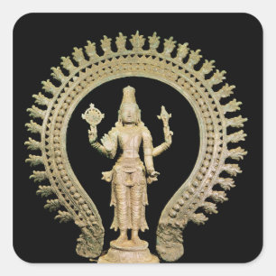 Sticker Carré Vishnu, Late Chola