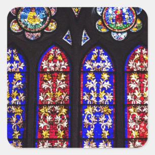Sticker Carré Vitrine en verre tendu, accessoires d'église