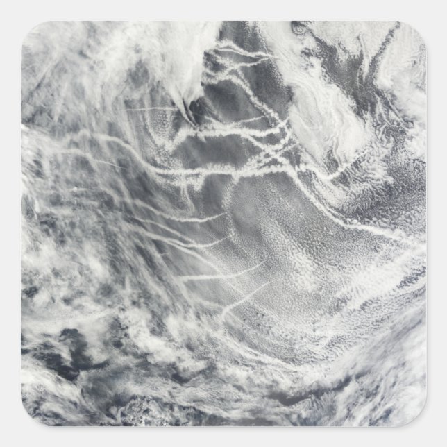 Sticker Carré Voie maritime dans l'océan Pacifique (Devant)