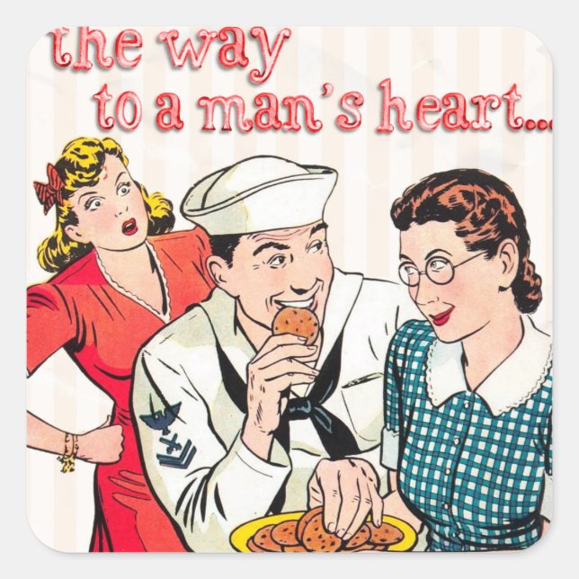 Sticker Carré Voilier vintage (Devant)