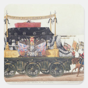 Sticker Carré Voiture funèbre du duc de Wellington, 1853