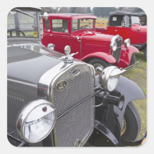 Sticker Carré Voitures anciennes Ford