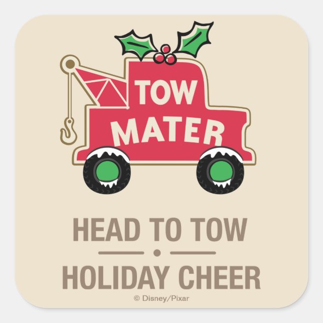 Sticker Carré Voitures | Tourner Vers Tow Holiday Cheval (Devant)