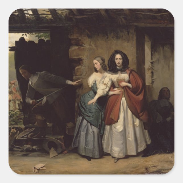 Sticker Carré Vol Henrietta-Maria France, reine de (Devant)