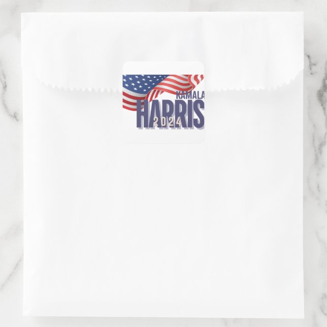 Sticker Carré Vote Harris Election 2024 (Sac)