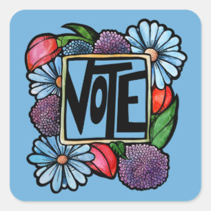 STICKER CARRÉ VOTER