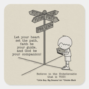 Sticker Carré Votre compagnon de Dieu