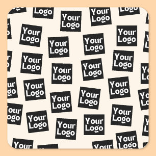 Sticker Carré Votre logo/autre image téléchargée Placement alé