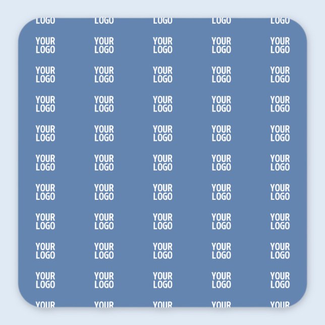 Sticker Carré Votre logo ou image | Motif de bandes verticales (Créateur téléchargé)
