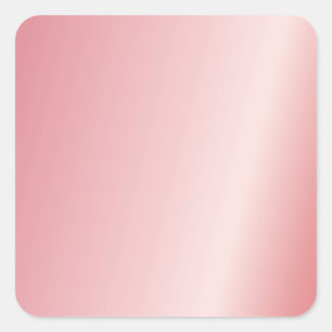 Sticker Carré Votre Logo Texte Personnalisé Code QR Blanc Rose O