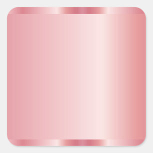 Sticker Carré Votre Logo Texte Personnalisé Code QR Blanc Rose O