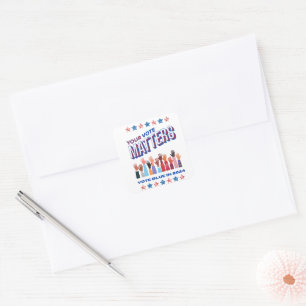 Sticker Carré Votre vote compte l'élection de 2024
