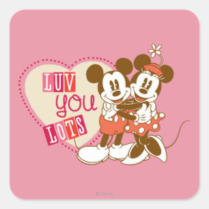 Sticker Carré Vous aime beaucoup