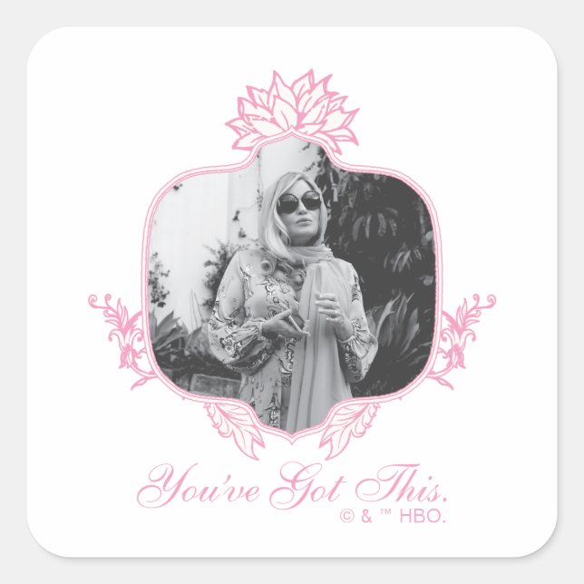 Sticker Carré Vous avez ceci - Le Lotus Blanc (Devant)