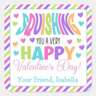 Sticker Carré Vous escroquer un Heureuse Sainte-Valentin