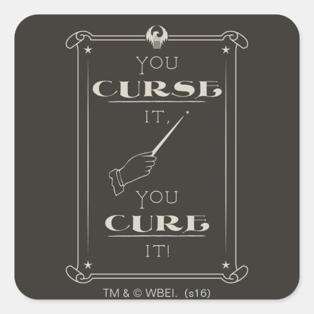 Sticker Carré Vous Le Maudissez, Vous Le Traitez (Devant)