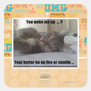 Sticker Carré Vous m'avez réveillé