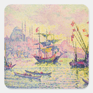 Sticker Carré Vue de Constantinople, 1907