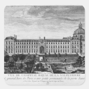 Sticker Carré Vue de Hopital Royal de La Salpetriere