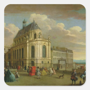 Sticker Carré Vue de la chapelle du château De