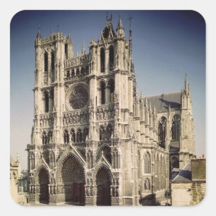 Sticker Carré Vue de la façade ouest, c.1220-70