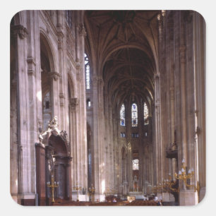 Sticker Carré Vue de la nef, 1578-1637