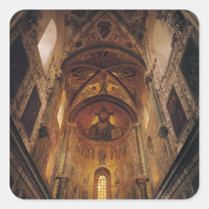 Sticker Carré Vue de l'abside avec le Christ Pantocrator