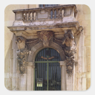 Sticker Carré Vue de l'entrée de musée