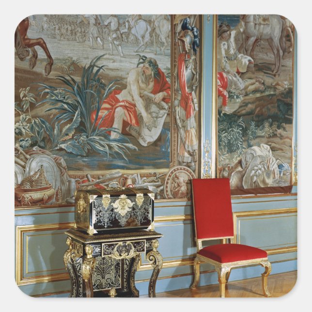 Sticker Carré Vue de l'intérieur de la troisième salle (Devant)
