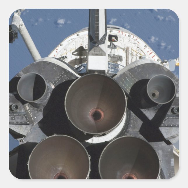 Sticker Carré Vue des trois moteurs principaux (Devant)