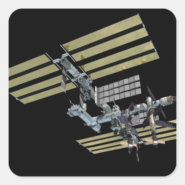 Sticker Carré Vue générée par ordinateur 11 (Devant)