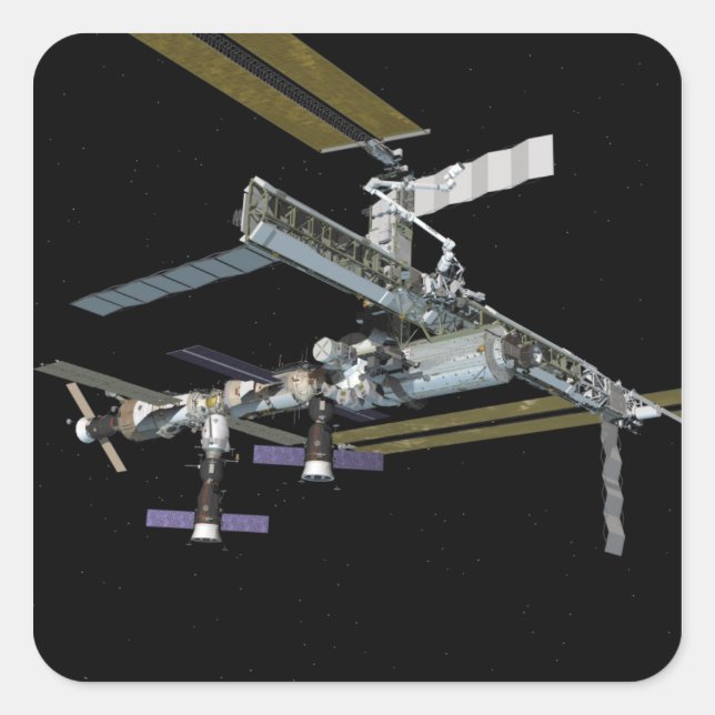 Sticker Carré Vue générée par ordinateur 19 (Devant)