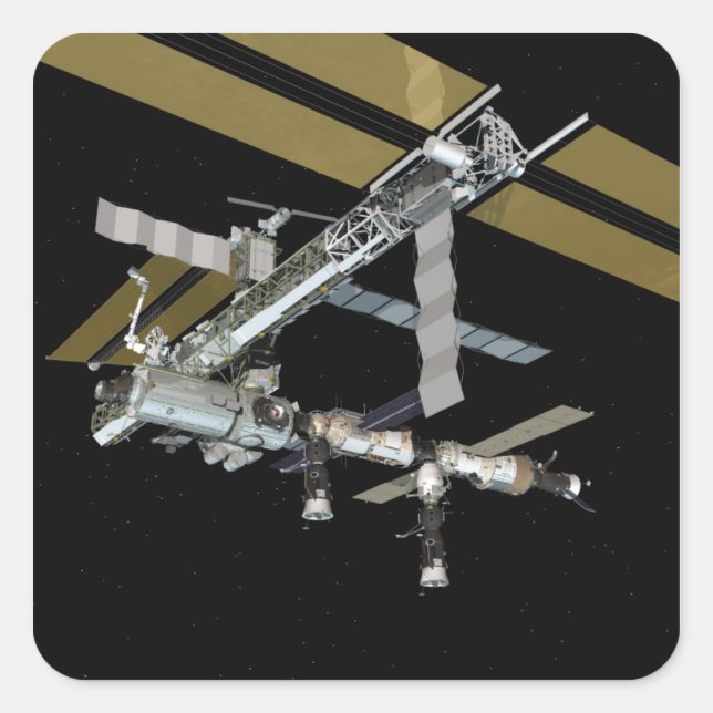 Sticker Carré Vue générée par ordinateur 20 (Devant)