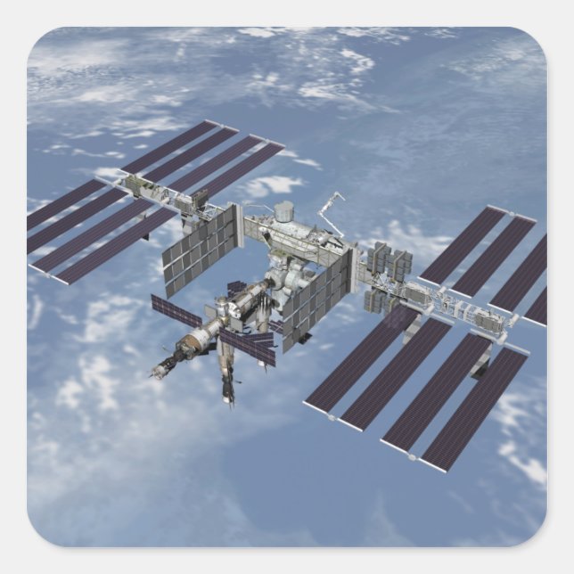 Sticker Carré Vue générée par ordinateur 3 (Devant)