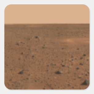 Sticker Carré Vue panoramique à 360 degrés sur Mars