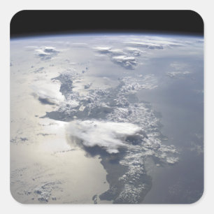 Sticker Carré Vue panoramique sur l'île d'Hispaniola