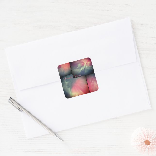 Sticker Carré Vue Porch / Corona / (Enveloppe)