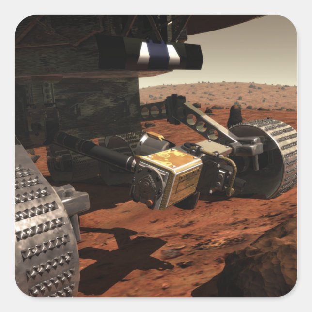 Sticker Carré Vue rapprochée du bras sur Mars de la NASA (Devant)