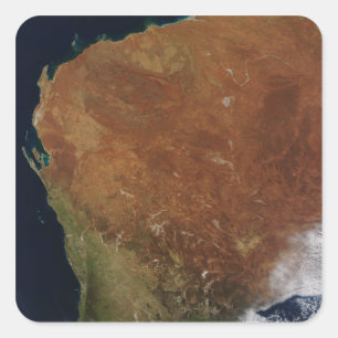 Sticker Carré Vue satellite de l'Australie occidentale
