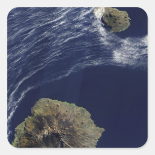 Sticker Carré Vue satellite des Îles-du-Prince-Édouard