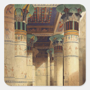 Sticker Carré Vue sous le Grand Portico, Philae
