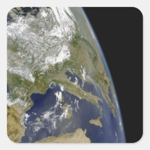 Sticker Carré Vue sur la Méditerranée occidentale