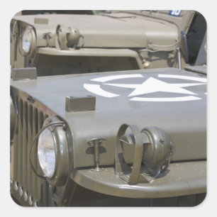 Sticker Carré WA, rassemblement d'Arlington, Arlington, la