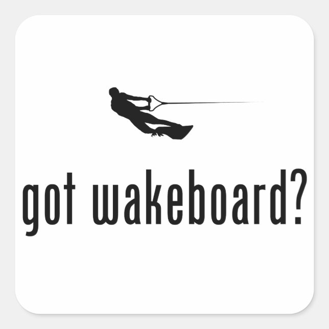 Sticker Carré Wakeboard (Devant)